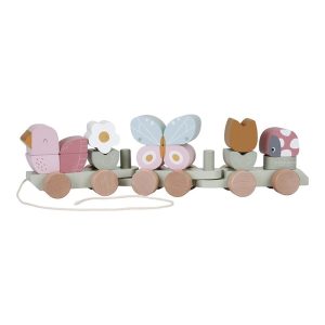 Comboio de Madeira Flowers & Butterflies | Little Dutch