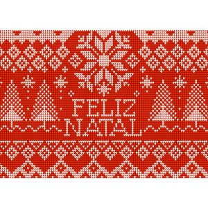 Jogo Americano Unico de Natal Modelo 02