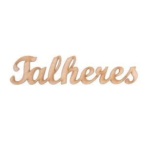 Aplique Laser Escrito Talheres 12,5×3 Cm