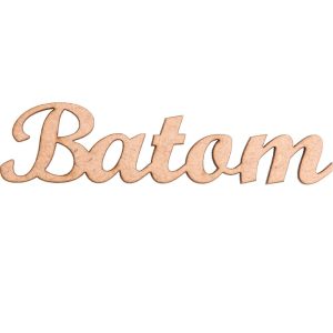Aplique Laser Escrito Batom 10×3 Cm