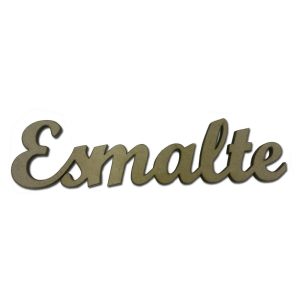 Aplique Laser Escrito Esmalte 12×3 Cm