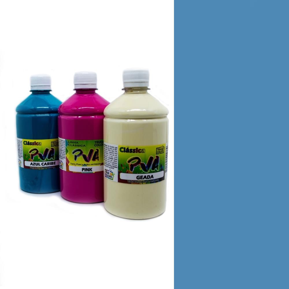 Tinta Pva Fosca True Colors 500ml – Azul Bali