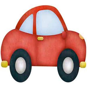 Litoarte Aplique Em Papel E Mdf – Carro Vermelho