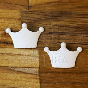 Resina Aplique Coroa Mini 2×3,5 Cm Com 2 Peças