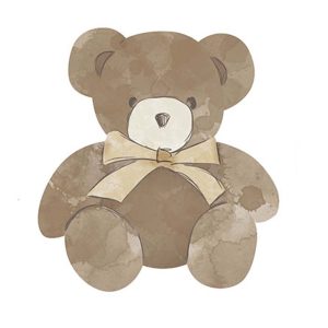 Litoarte Aplique Em Papel E Mdf – Urso