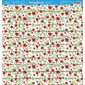 Litoarte Scrapbook Dupla Face Flores