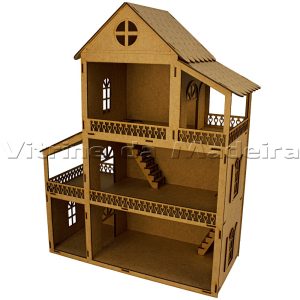 Casa De Boneca Laser 60x46x20
