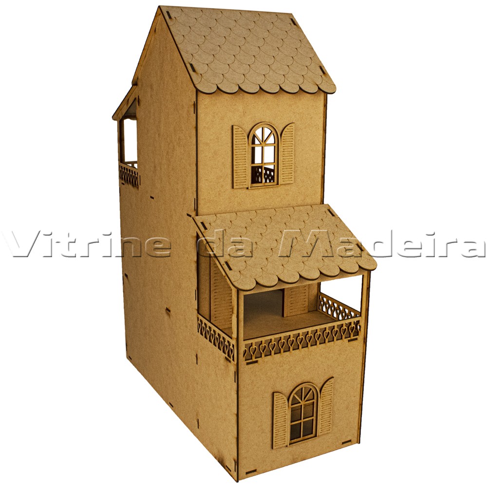 Casa De Boneca Laser 60x46x20 - Image 8