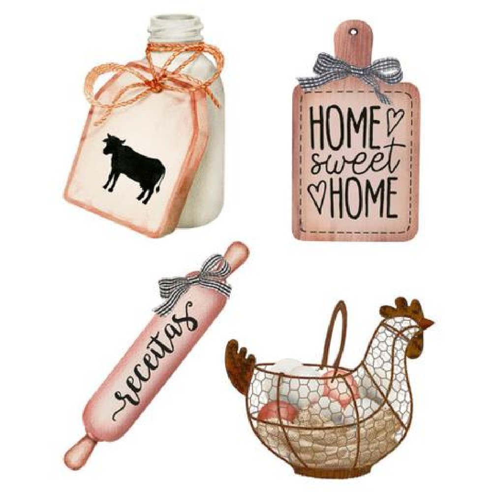 Litoarte Aplique Em Papel E Mdf – Country