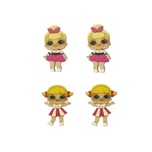 Aplique Botão Patchwork Boneca Lol Mini 2×4 Pacote C/4 Cod.25