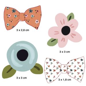 Litoarte Aplique Em Papel E Mdf – Flores E Laços