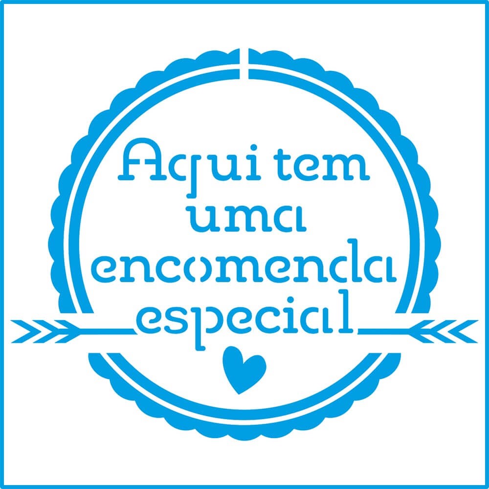Litoarte Stencil 10×10 – Selo Encomenda Especial - Image 2