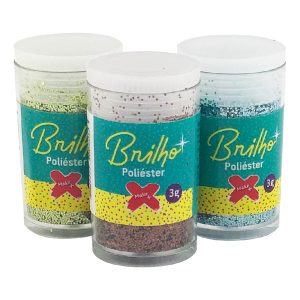 Glitter Poliéster Make Mais 3g – Marrom