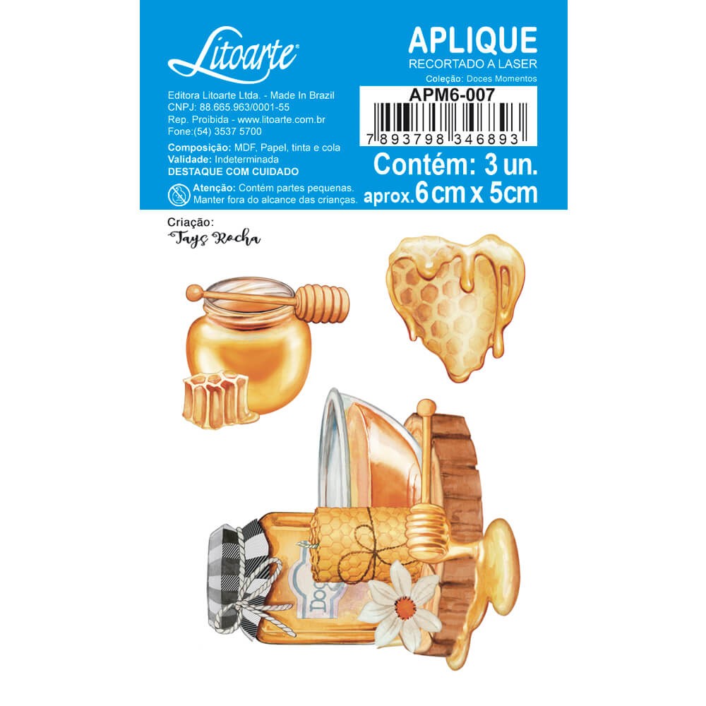 Litoarte Aplique Em Papel E Mdf – Colecao Doces