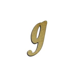 Aplique Laser Letra Cursiva Minuscula G 2,5cm