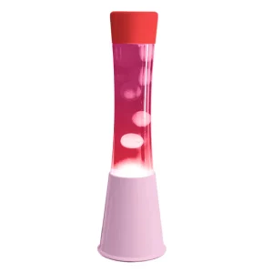 Candeeiro de Lava – Base Rosa + Líquido Rosa+ Lava Branca | Fisura