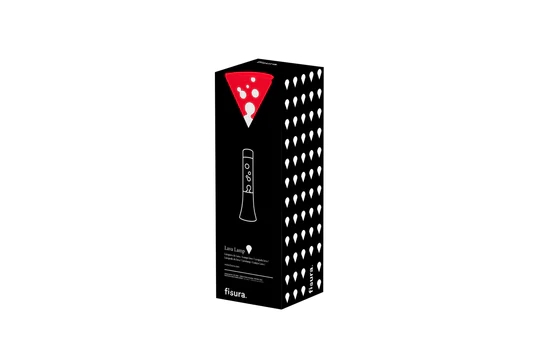 Candeeiro de Lava Mini – Base Branca + Líquido Vermelho + Lava Branca | Fisura - Image 4