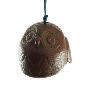 Round Owl Cast Iron Wind Bell