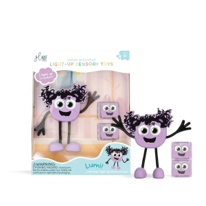 GLO PALS | Pack Personagem + Cubos de Luz Lilás – Lumi
