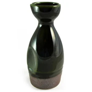 Sake Jar with Oribe Green Glaze