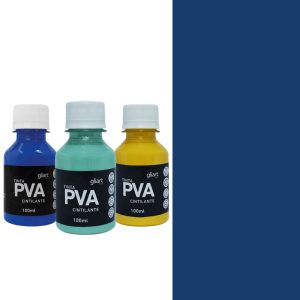 Tinta Pva Cintilante Gliart 100ml – Azul Marinho