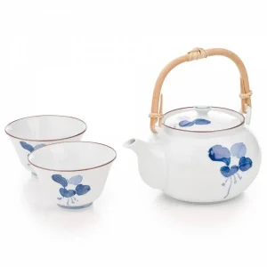 White Porcelain Japanese Tea Set