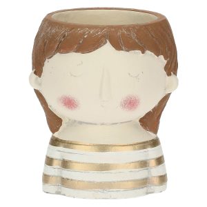 Vaso de Cimento – Filha – T-Shirt Riscas Douradas