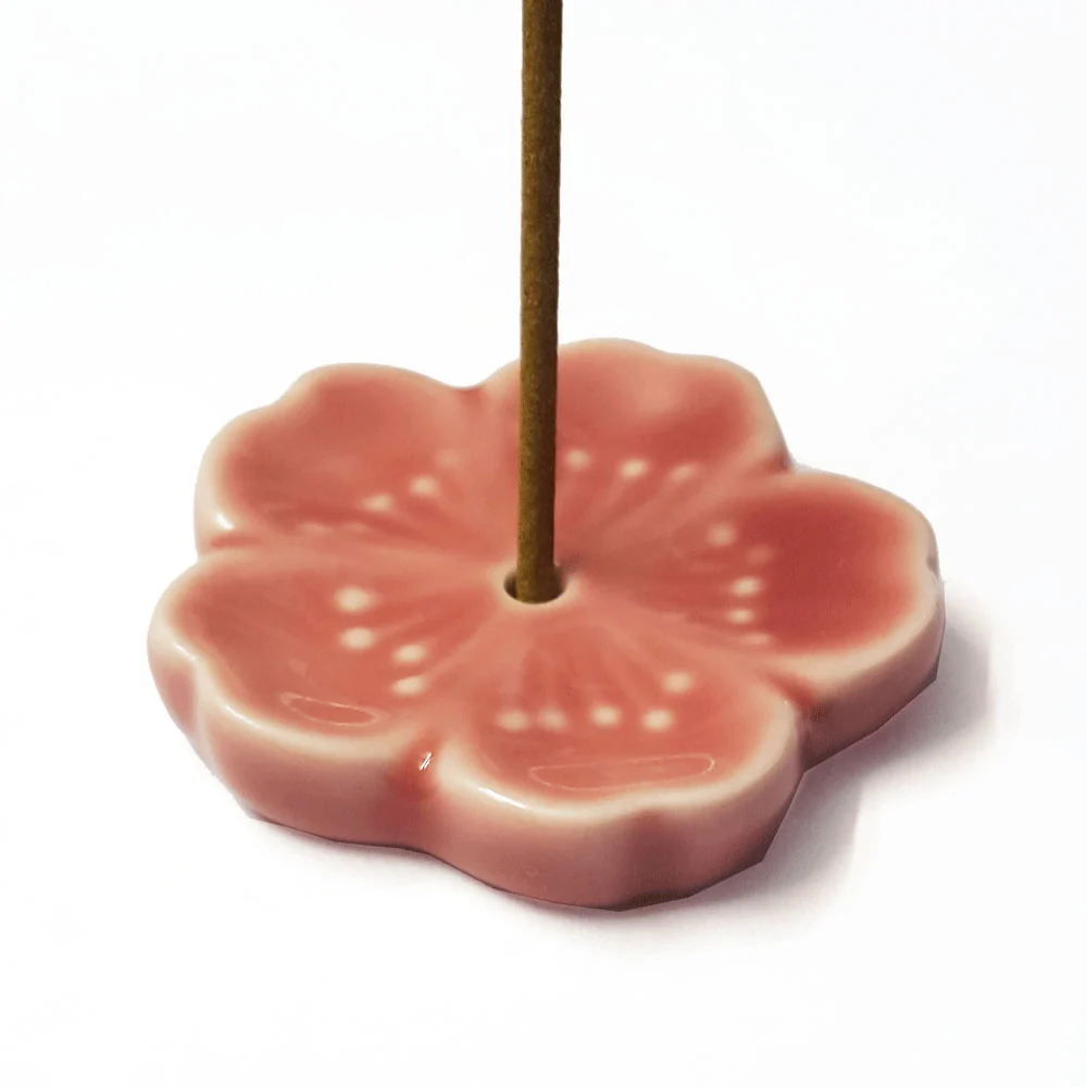 Cherry Blossom Ceramic Incense Stick Holder