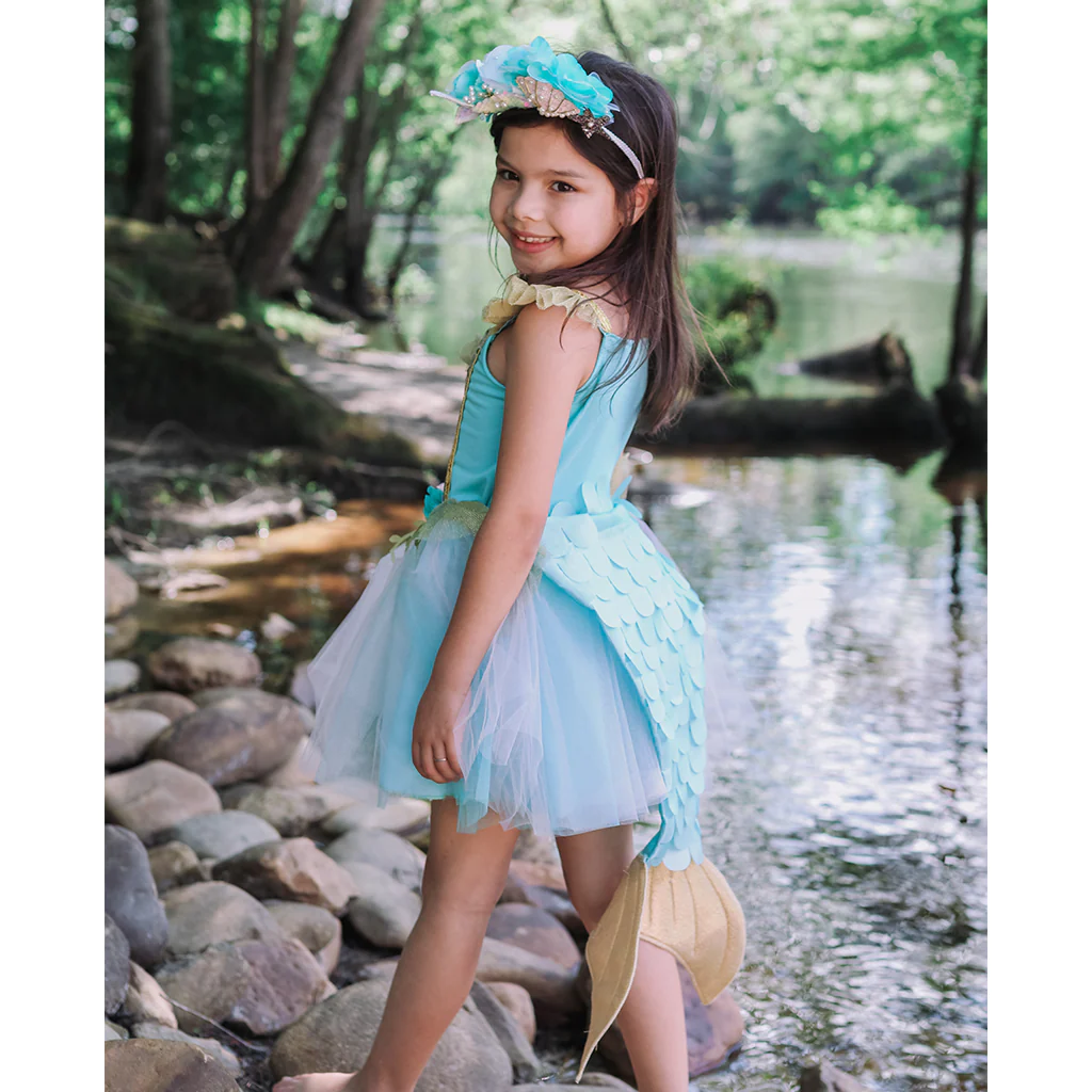 Disfarce – Vestido Mermalicious com Cauda de Sereia – 5-6 anos | Great Pretenders - Image 4