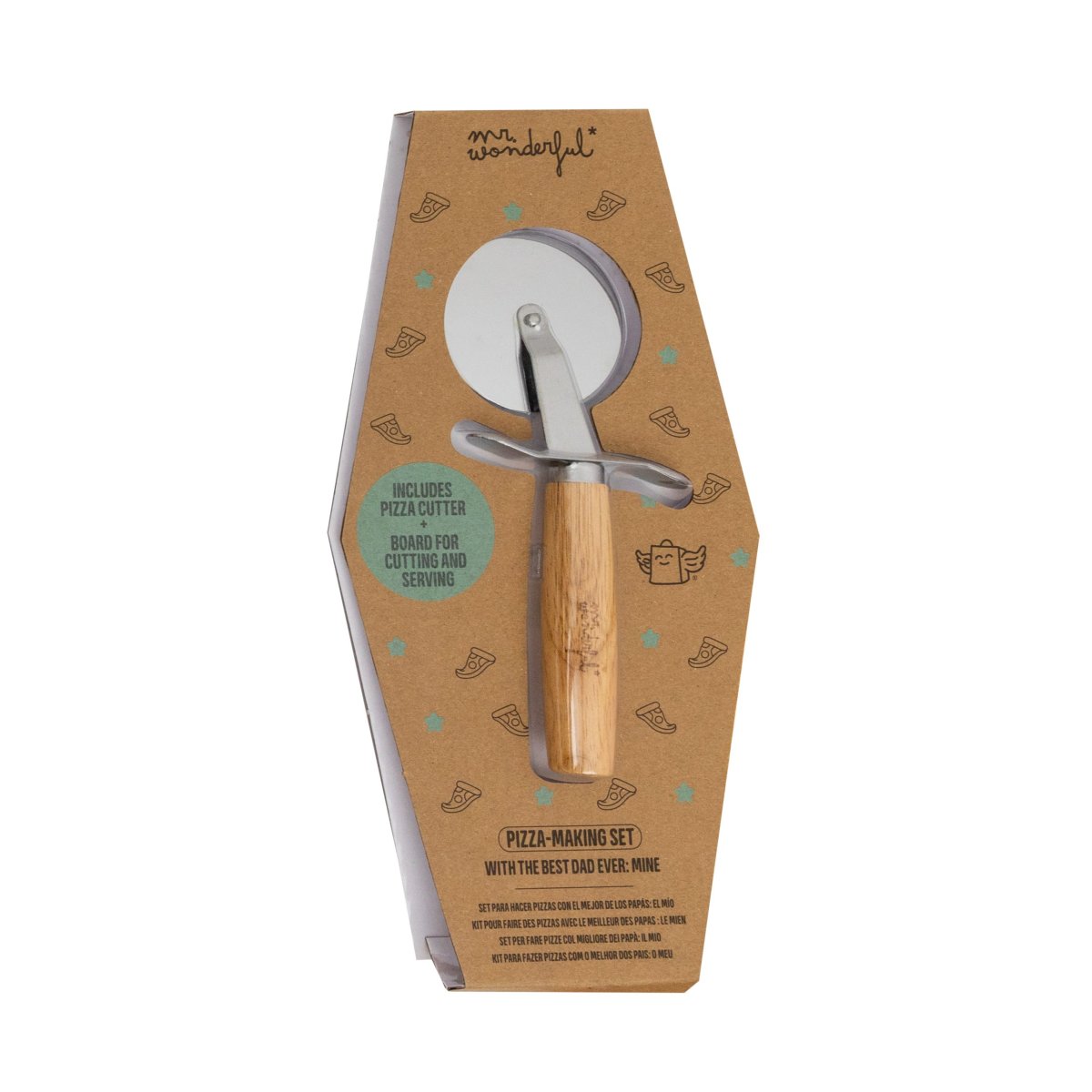 Set para servir pizzas : Best DAD Ever: Mine com Tábua e Cortador | Mr Wonderful - Image 7