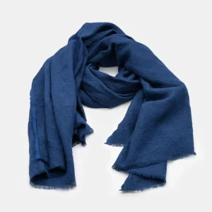 Linen Scarf - Blue