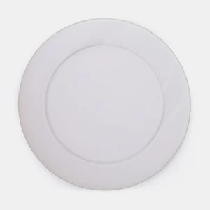 Glazed Stoneware Plate Medium - White